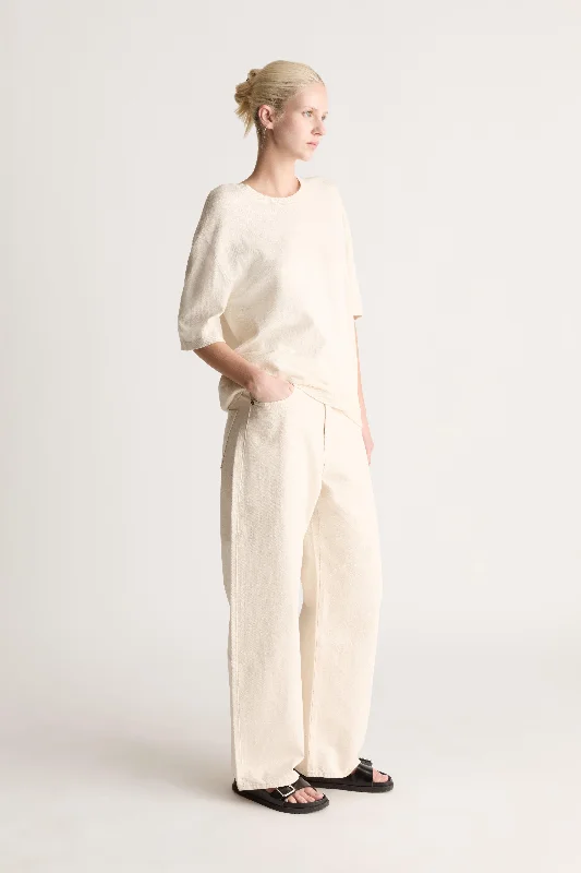 Sleek Design Cotton Cashmere Oversized Tee