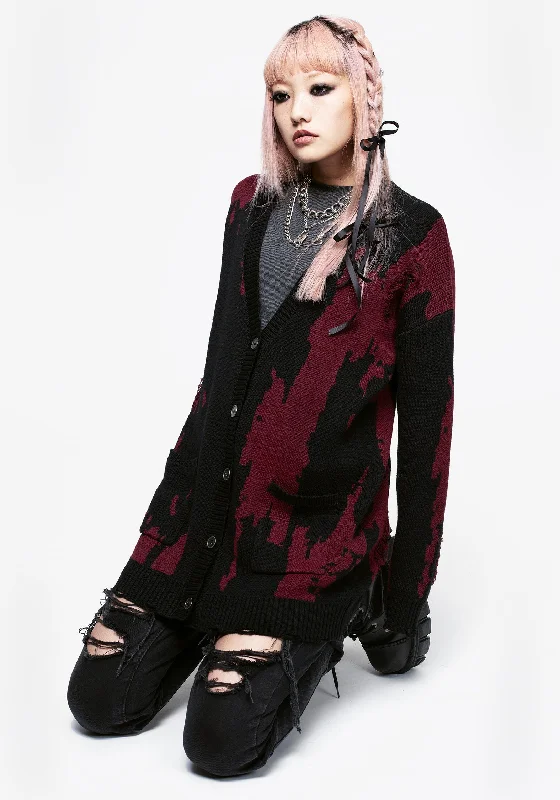 New In This Season Snag Distressed Oversized Cardigan
