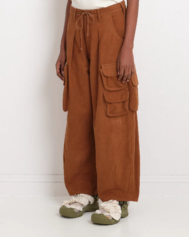Cool Prices Forager Pants - Bark Brown Slub