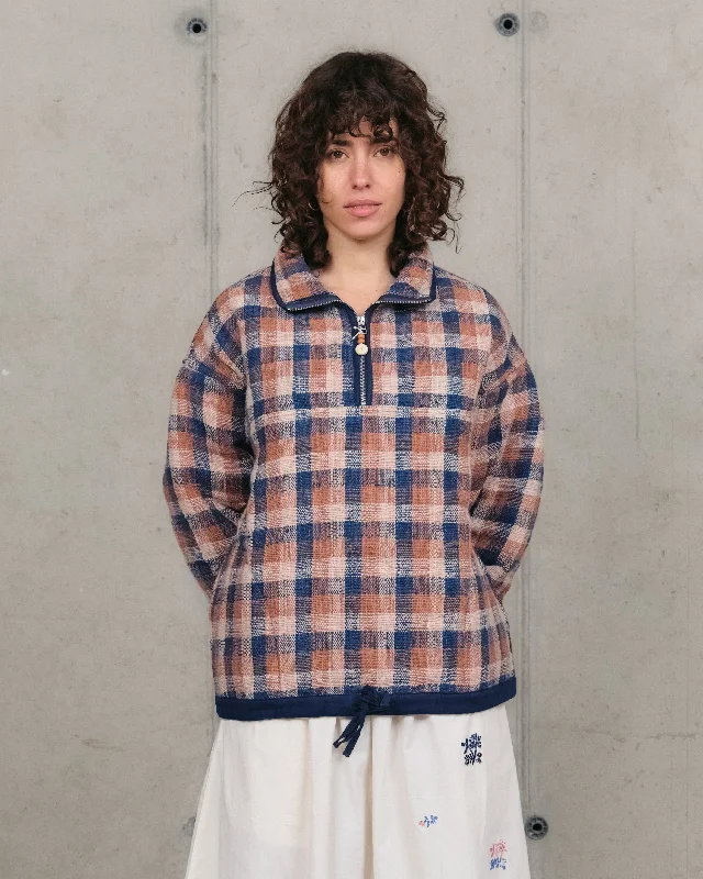 Timeless Elegance Redefined Mineral Pullover - Barn Check Handloom