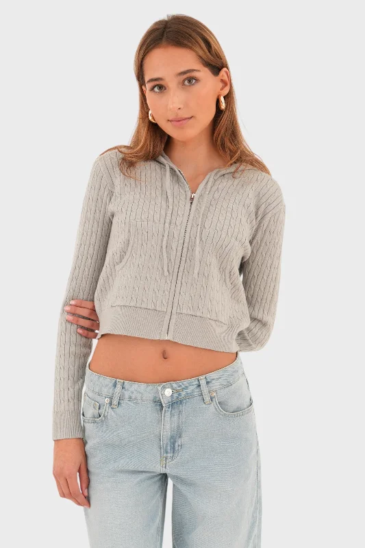Chic Styles "Hazel" vest grey