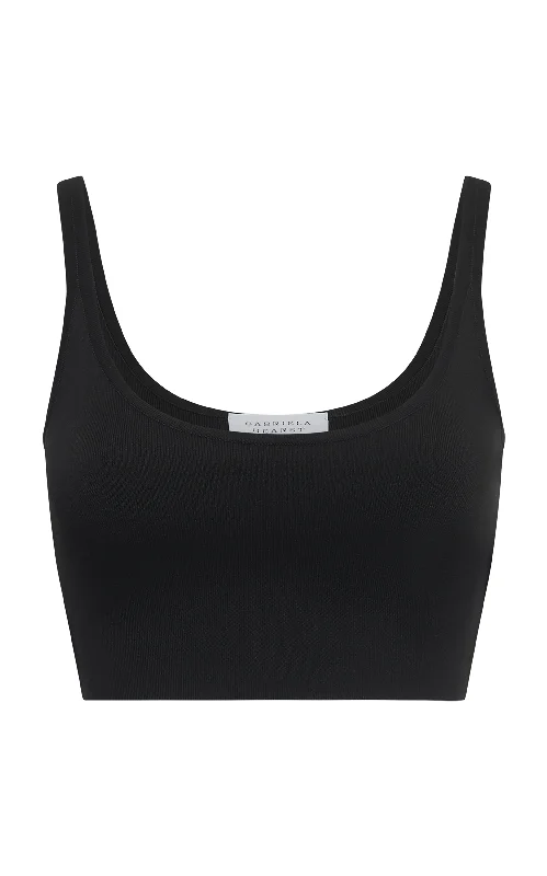 The Latest Trends Anona Knit Top in Black Silk