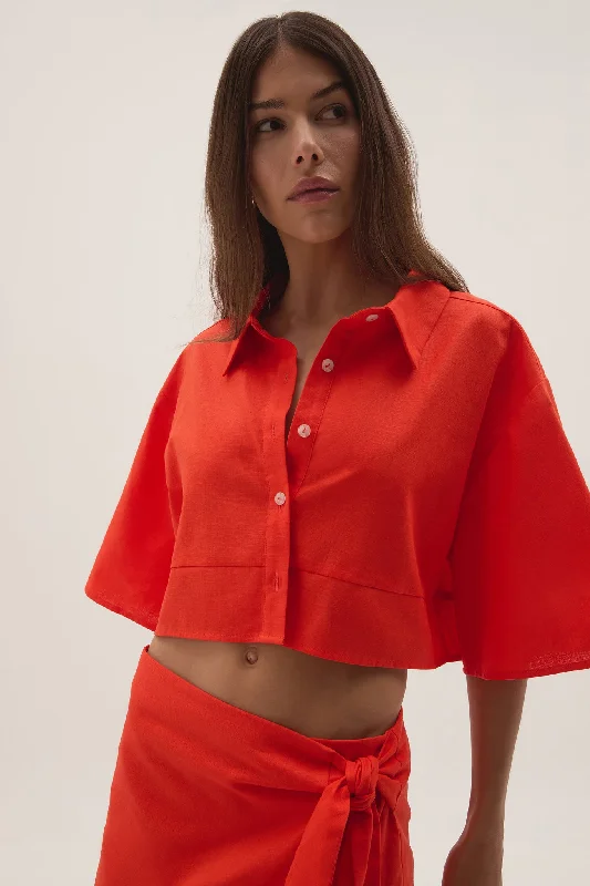 Casual Chic Airlie Cropped Shirt