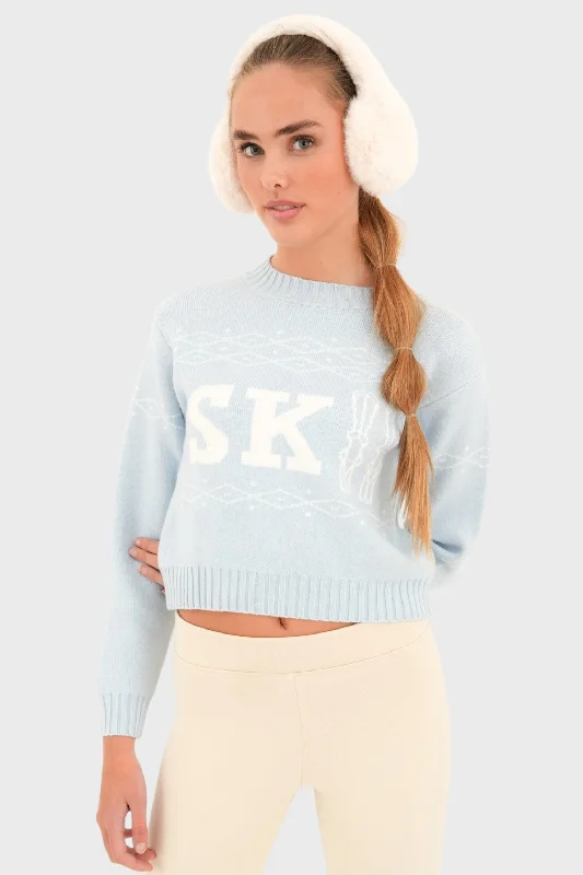 Limited Stock, Big Discounts "Apres ski" sweater blue