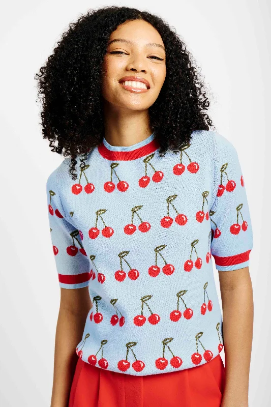 Beat The Heat In Tropical Styles The Short Sleeve Jumper with Cherries