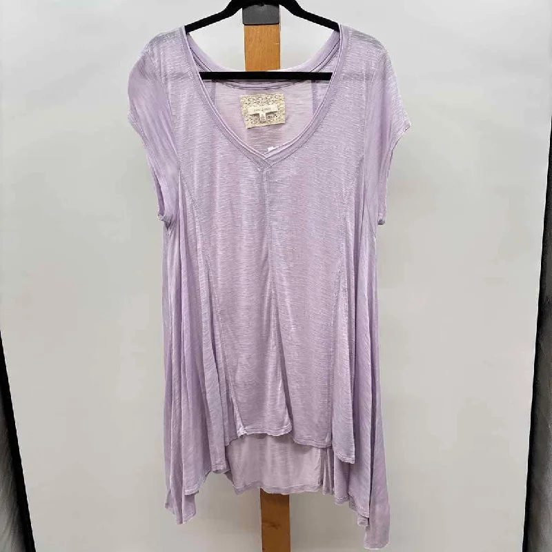 Flowy Fabric Pure + Good Women's Size XL Lavender Heathered Tunic