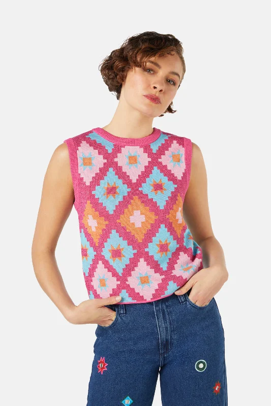 Weekend Exclusive Magic Carpet Reversible Knit Vest
