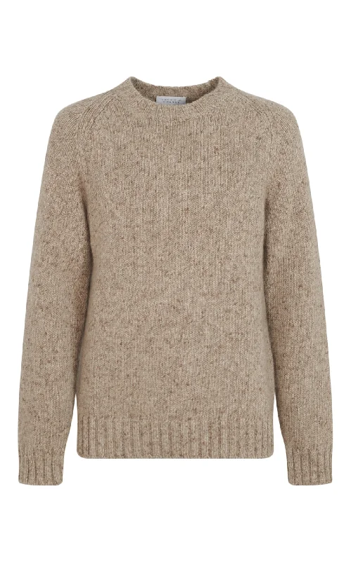 Browse Our Top Products Alfie Crewneck in Oatmeal Multi Cashmere