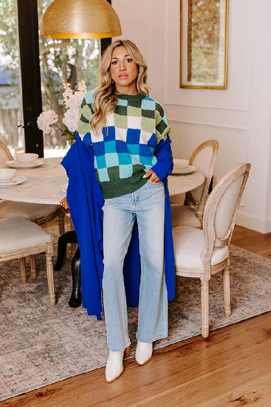 Limited Styles Unmissable Discounts On The Latest Fashion Trends Vibe Check Knit Sweater in Hunter Green