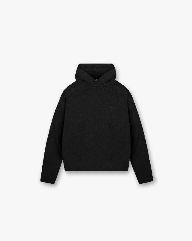 Limited Styles Heavy Boucle Hoodie - Jet Black