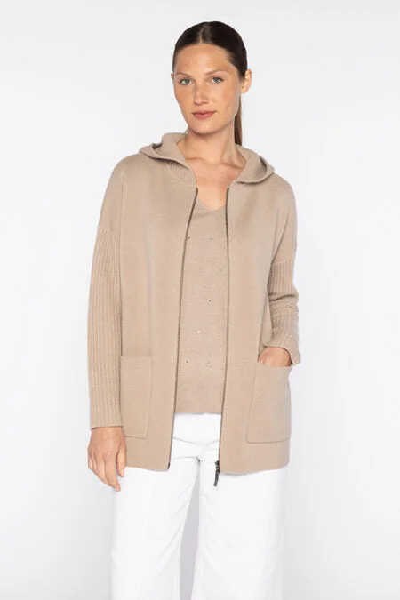Exclusive Discounts Kinross Cashmere Doubleknit & Rib Zip Hoodie