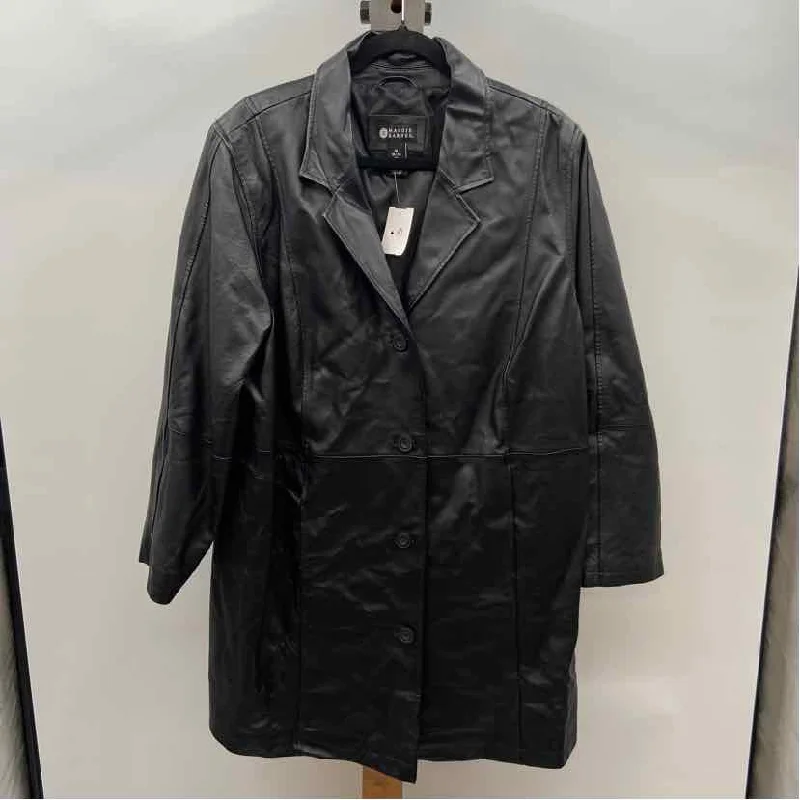Casual Fashion Maggie Barnes Women's Size 1X Black Solid Jacket