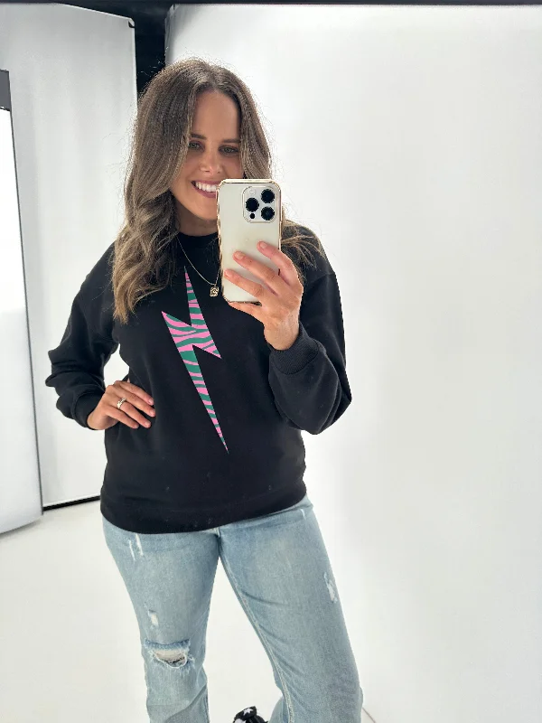 Sophisticated Fashion Sugarhill Brighton Noah Sweatshirt Lightning Black