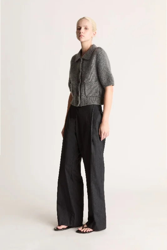 Casual Elegance Greta Cropped SS Cardigan