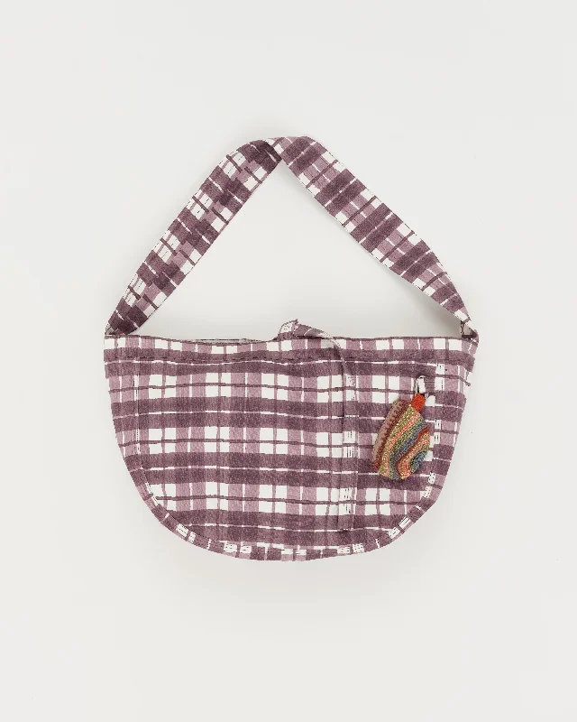 Style Versatile Women's Collection Big Shop Tote - Purple Check