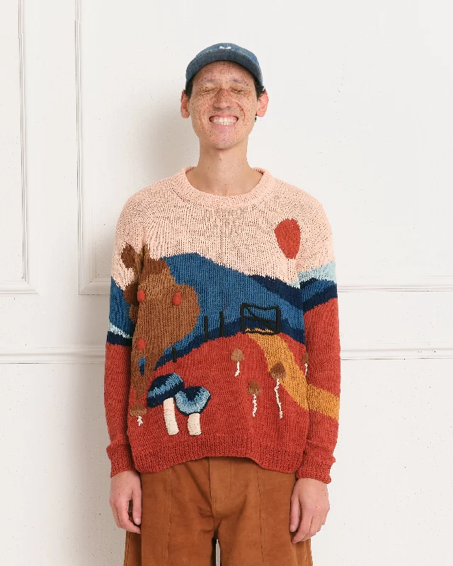Imeless Style Spinning Jumper - Moonlight Mushroom