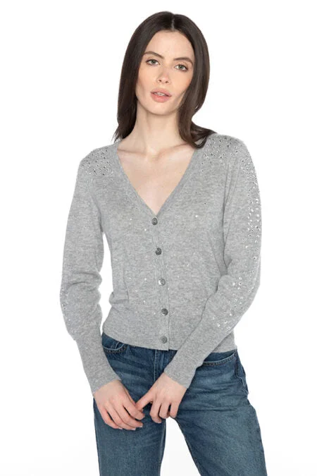 Crazy Price Slashing Kinross Cashmere Crystal Cardigan