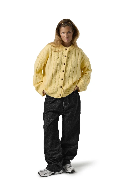 Fashion For Every Occasion Bryant Button Cardigan in Yellow
