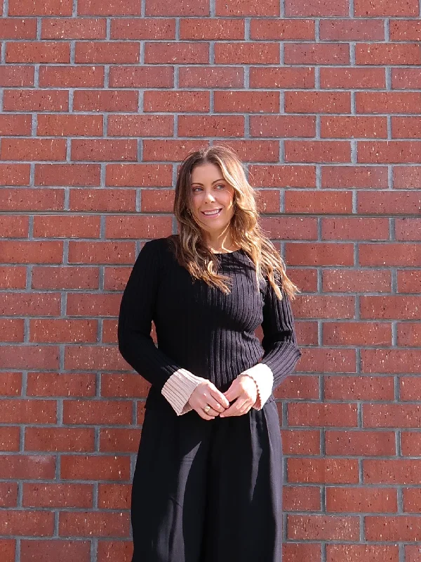Flash Sale, Don't Miss Deandra Knit Top - Black