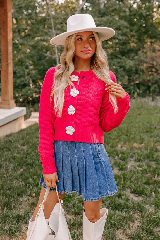 Gorgeous Glamour Collection Women's Trendy Casual Outfit Sweet Serendipity Knit Sweater in Bright Red