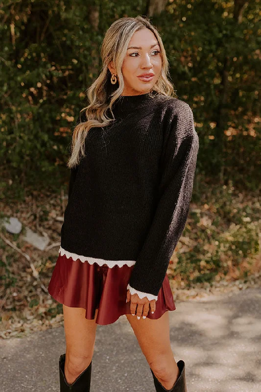 Urban Femme Streetwear Elegant Clothing For Women Sweet Poetry Knit Sweater