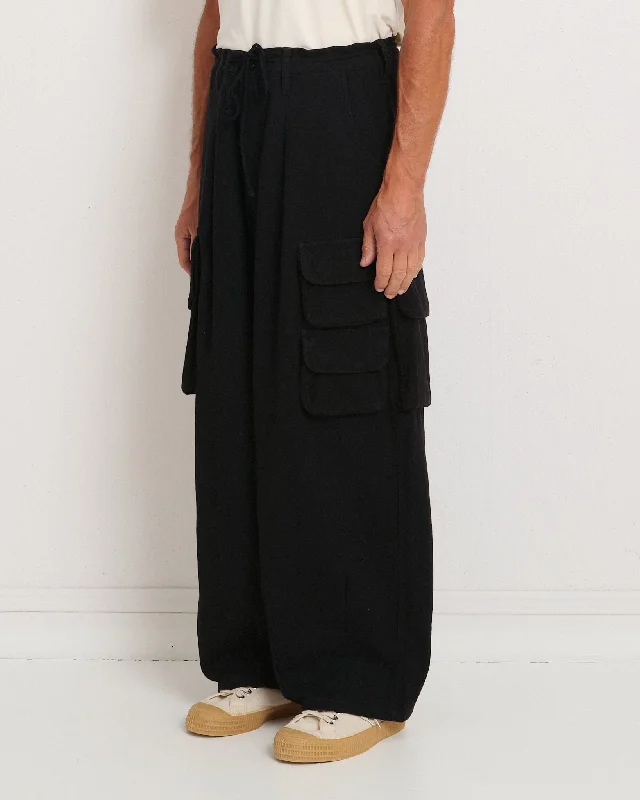 End Of Season Sale Forager Pants - Black Slub