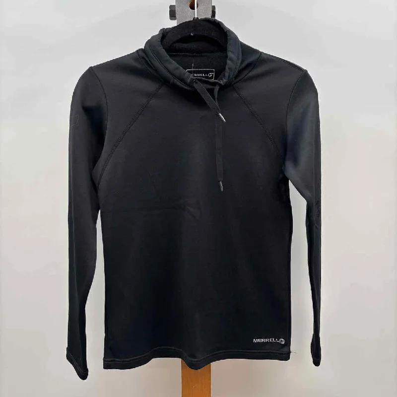 Wardrobe Upgrade Merrell Women's Size XS Black Solid Sweatshirt