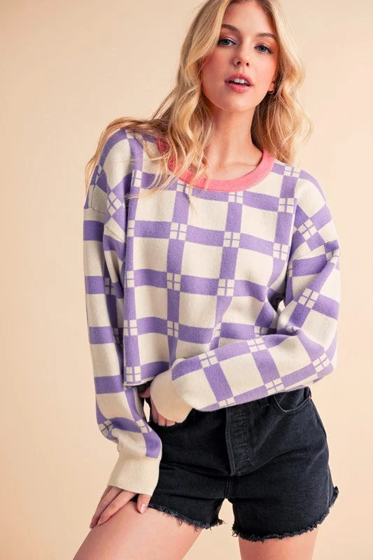 Versatile Wardrobe Essentials Women's Chic Outfit Pamela Plaid Sweater