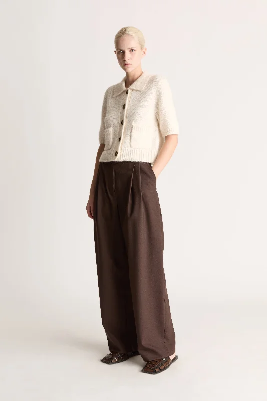 Exquisite Craftsmanship Greta Cropped SS Cardigan