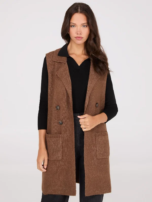Style Your Wardrobe Sleeveless Collared Duster