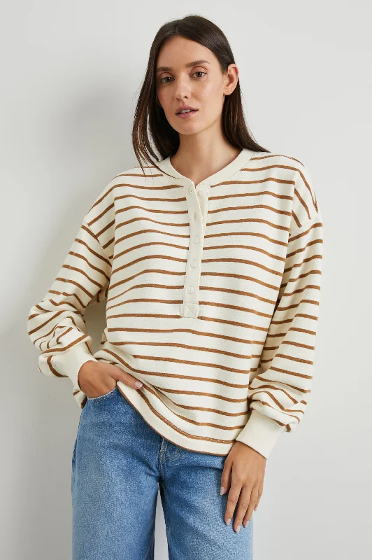 Luxury Fashion for Women JOAN SWEATSHIRT - CARMEL STRIPE