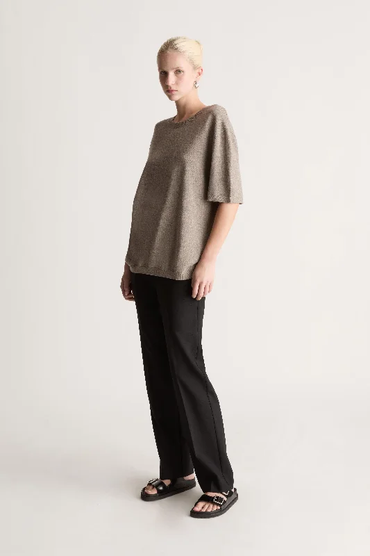 Trendy Women's Wear Cotton Cashmere Oversized Tee