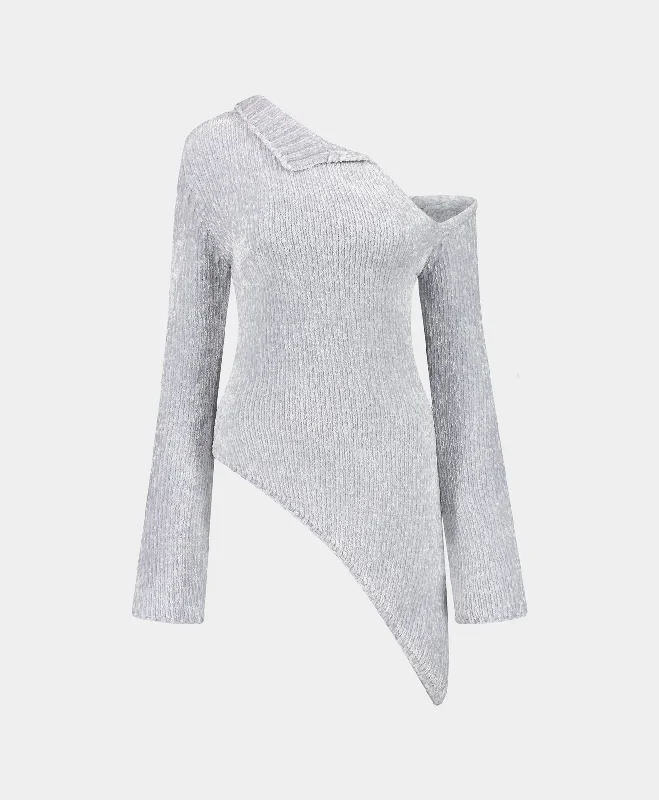 Limited Time Offer Ice Blue Amira Knit Top