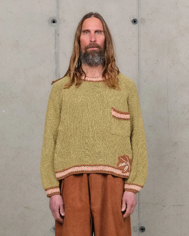 Seize Bargains Bulb Knit Jumper - Sage Leaf