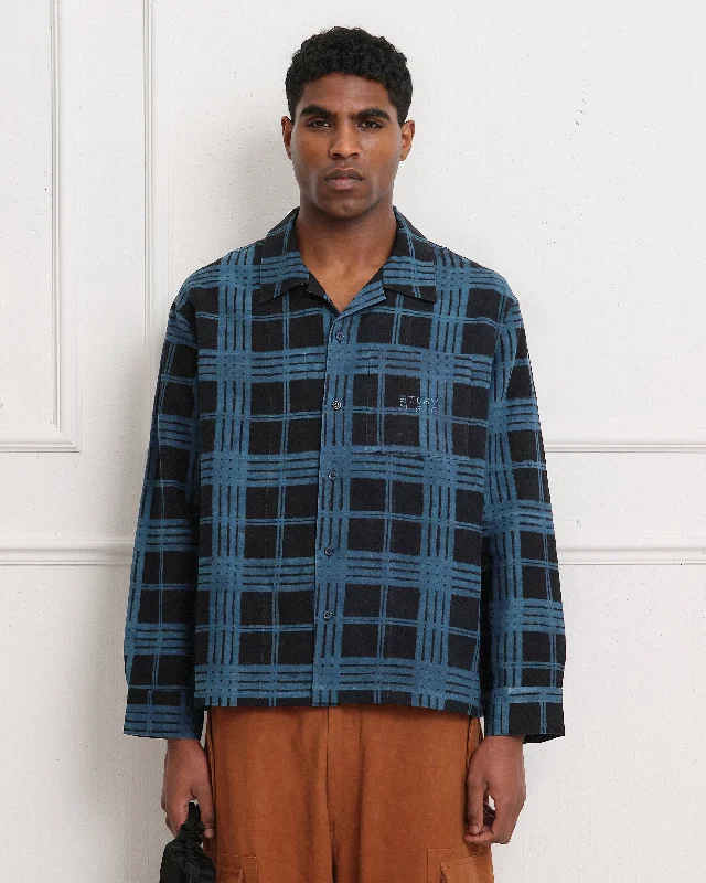 Nordic Minimalist Home Look Greetings Shirt LS - Midnight Resist Check
