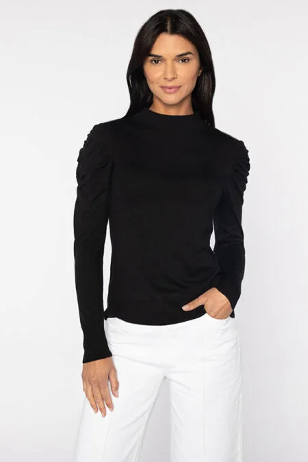 Flash Sales Kinross Cashmere Shirred Sleeve Pullover