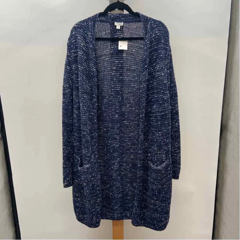 Big Discounts JJill Women's Size L Blue Blended Cardigan