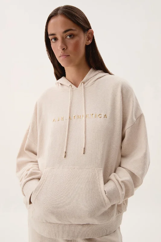 Y2K Nostalgic Fashion Look Terry Logo Hoodie 411