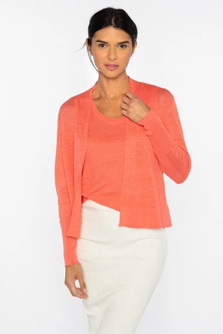 Elevate Your Wardrobe Kinross Cashmere Open Front Cardigan