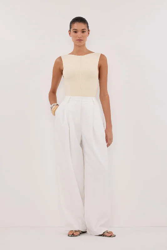 Romantic Date - Night Ensemble OWEN CREAM BOAT NECK TOP