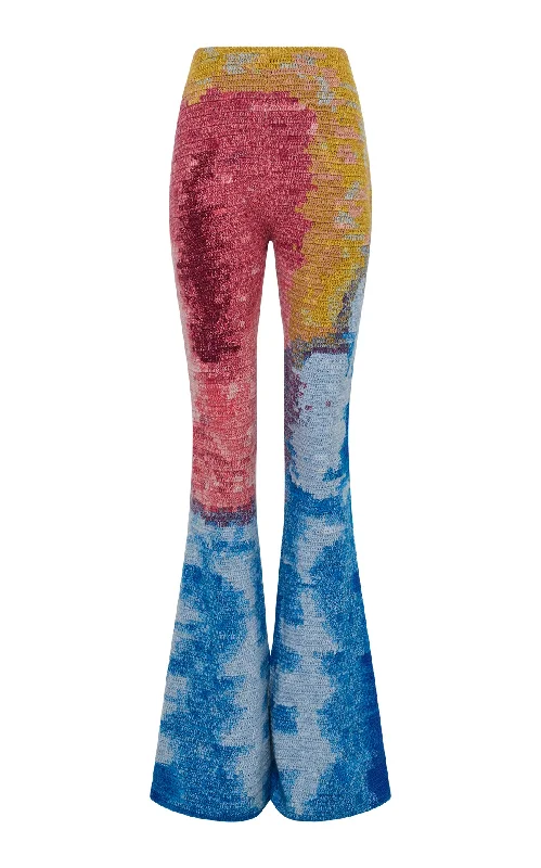 Cool Prices Hebe Crochet Pant in Aurora Multi Cashmere
