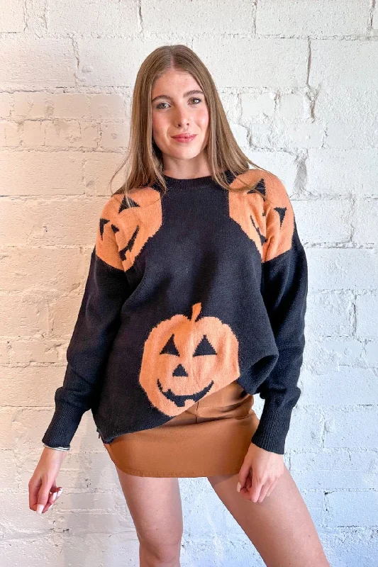 Trendy Threads Women's Party Outfit Pumpkin Cutie Sweater