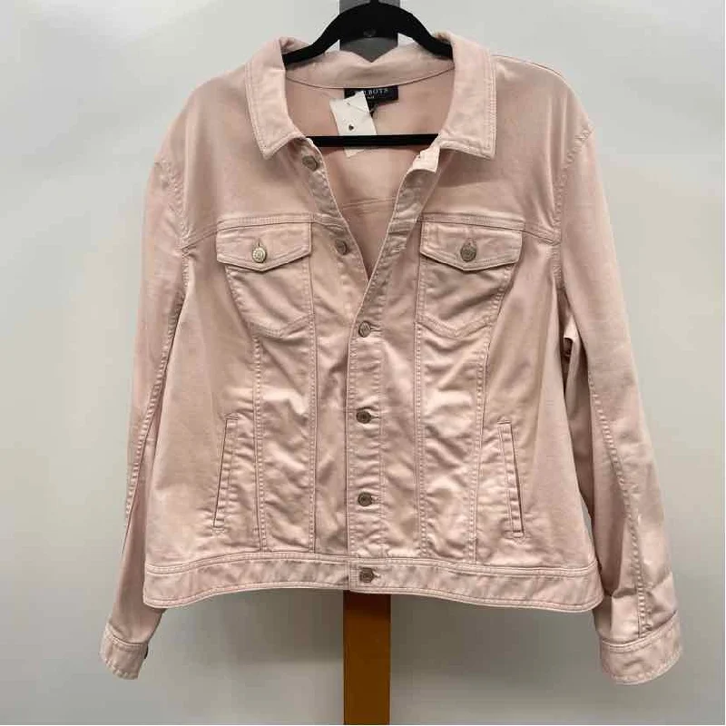 Elegant Attire Talbots Women's Size 2X Blush Solid Jacket