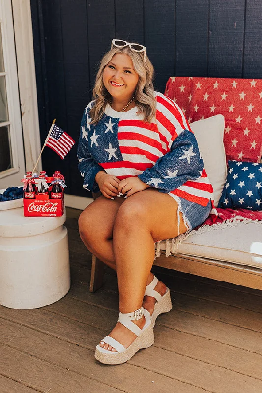 Last Chance Sale Exclusive Clothing Discounts – Upgrade Your Wardrobe For Less American Dream Knit Sweater Curves