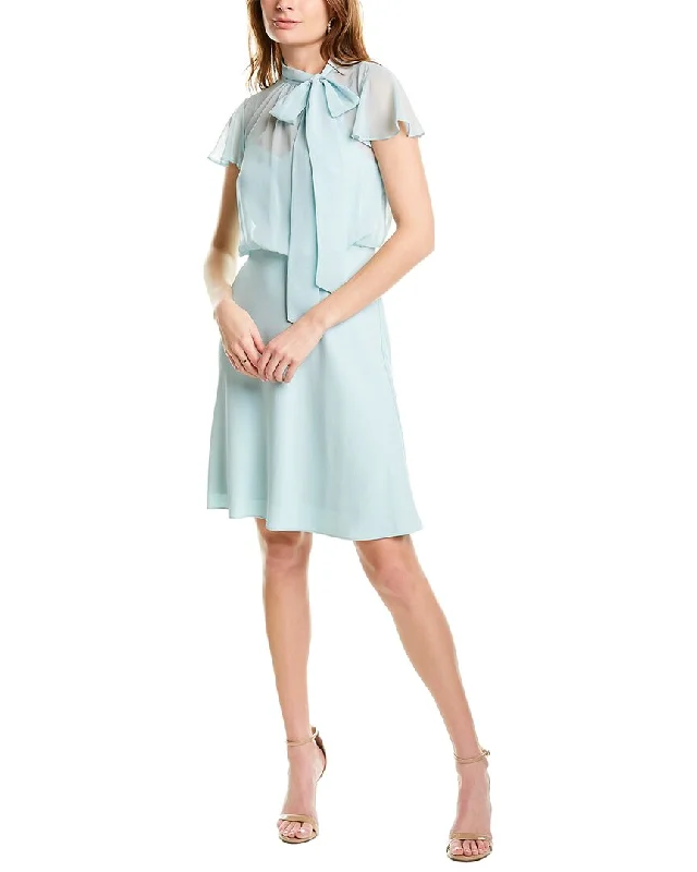 Seasonal Fashion Adrianna Papell Chiffon & Crepe Cocktail Dress