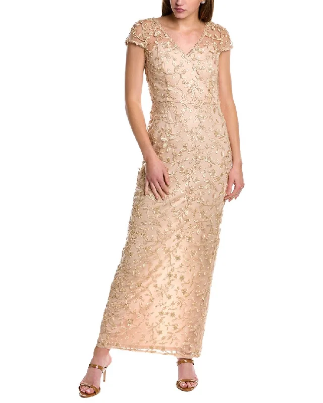 Trendy Fashion for Women Adrianna Papell Embroidered Gown