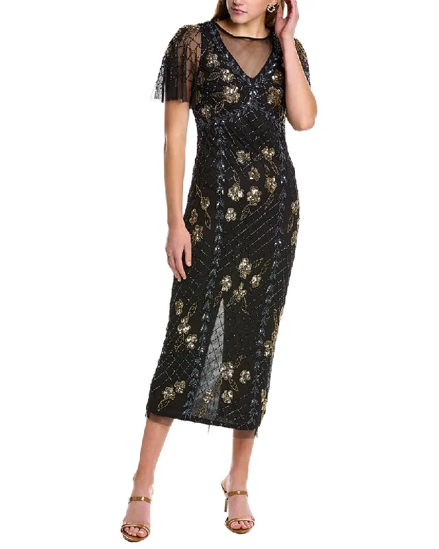 High End Women's Wear Adrianna Papell Slim Column Dress