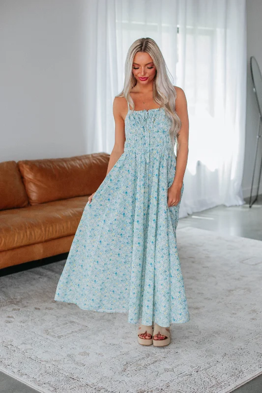 Special Offer For You Alleah Maxi Dress - Sky Blue