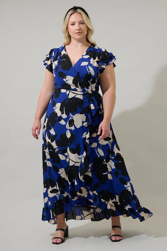 Everyday Wear Anthem Floral Califa Maxi Wrap Dress Curve