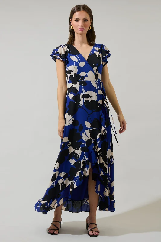 Relaxed Style Anthem Floral Califa Maxi Wrap Dress